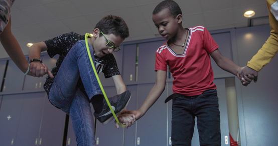 Play and movement – key to better school performance for refugee children