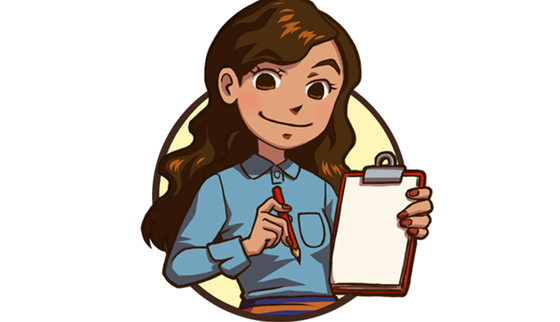 Can't Wait to Learn icons War Child in Arabic - drawing teacher with notepad_War Child_20xxxx
