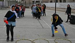 Girls playing during TeamUp in Hebron_OPT_War Child _191211