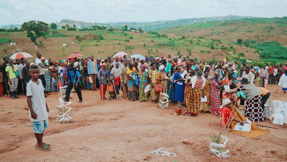 Refugee settlement in Uganda - War Child provides Nelson and other children with psychosocial support