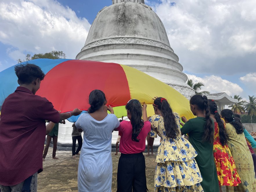 Sri Lankan Children impacted by floods take part in mental health and psychosocial activities