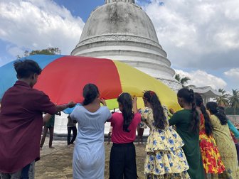 Sri Lankan Children impacted by floods take part in mental health and psychosocial activities