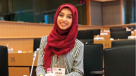 Heba from Syria speaks at Dutch Parliament