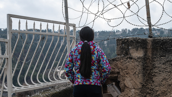 War Child in Gaza - OPT - portrait Silwan