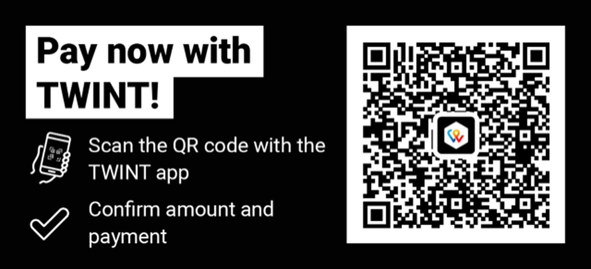 Switzerland Donation QR code for War Child