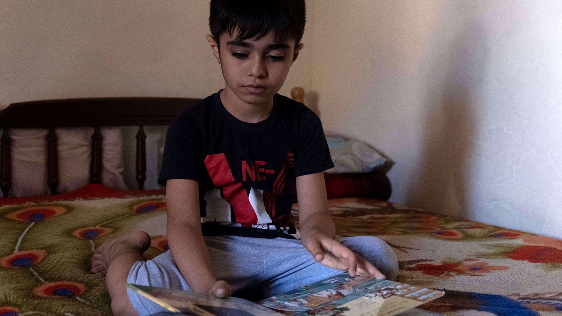 Adil from Syria feels safe when he is at home in Beirut, Lebanon