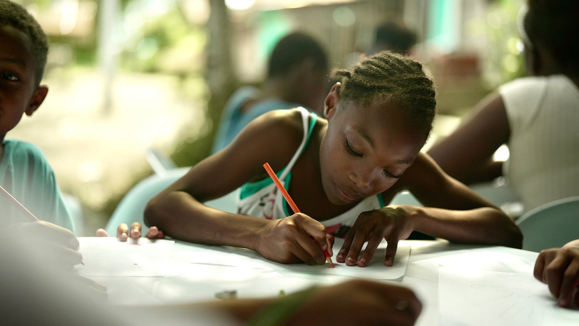 Children enjoying a War Child's session of Territorial Protectors Project in Choco, Colombia.