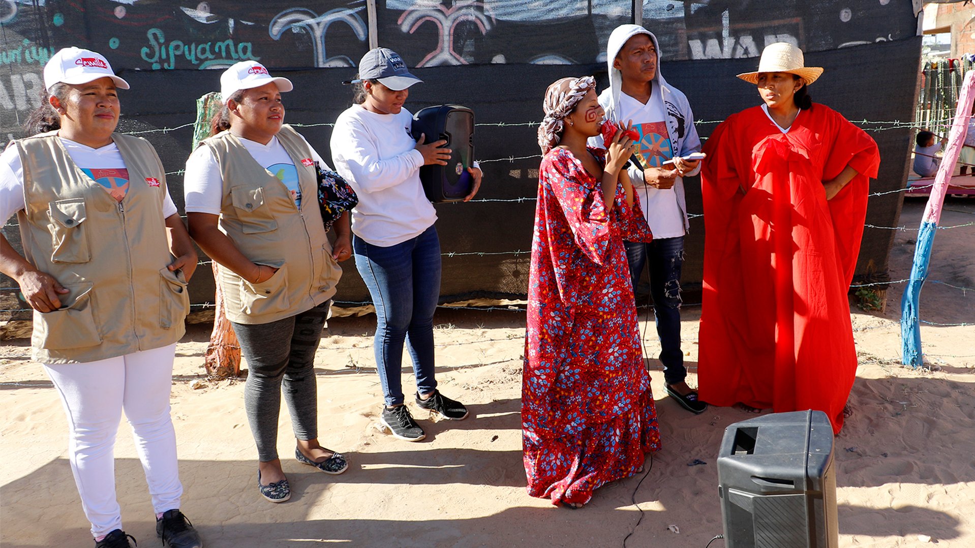 Aeropuerto Settlement community in the closing activities of War Child's Seeds Methodology in the Safer Together project,