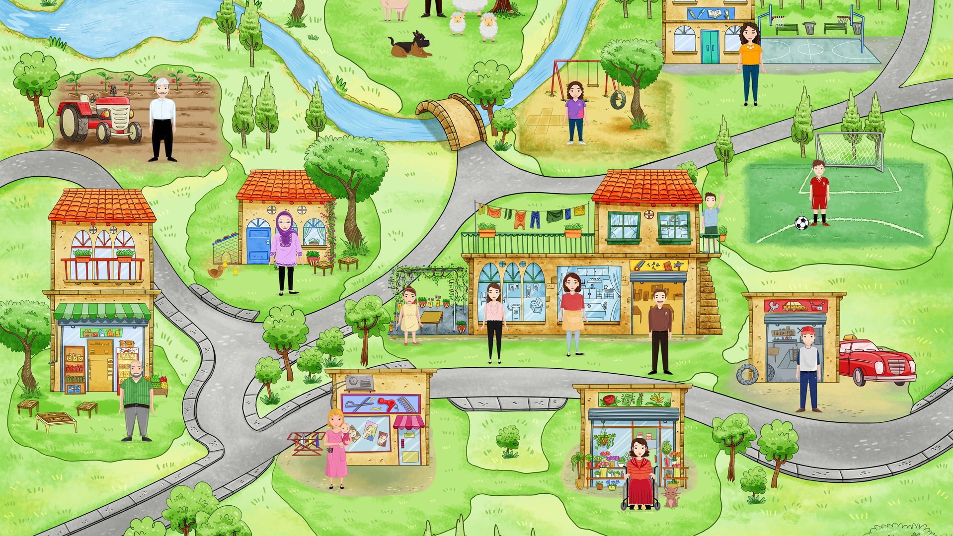 Can't Wait to Learn tablet education in Libanon iconen tekening_War Child Libanon_20XXXX